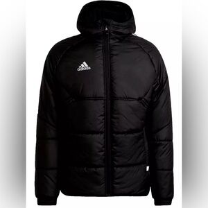 adidas Men's H21280 Insulated Soccer Futbol Hooded Puffer Jacket XXL New